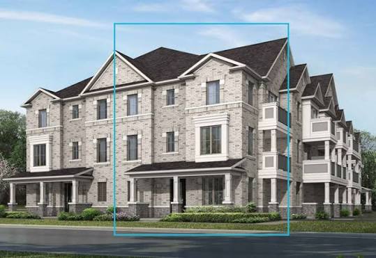 Hawthorne East Village Milton rear lane townhomes by Mattamy Homes