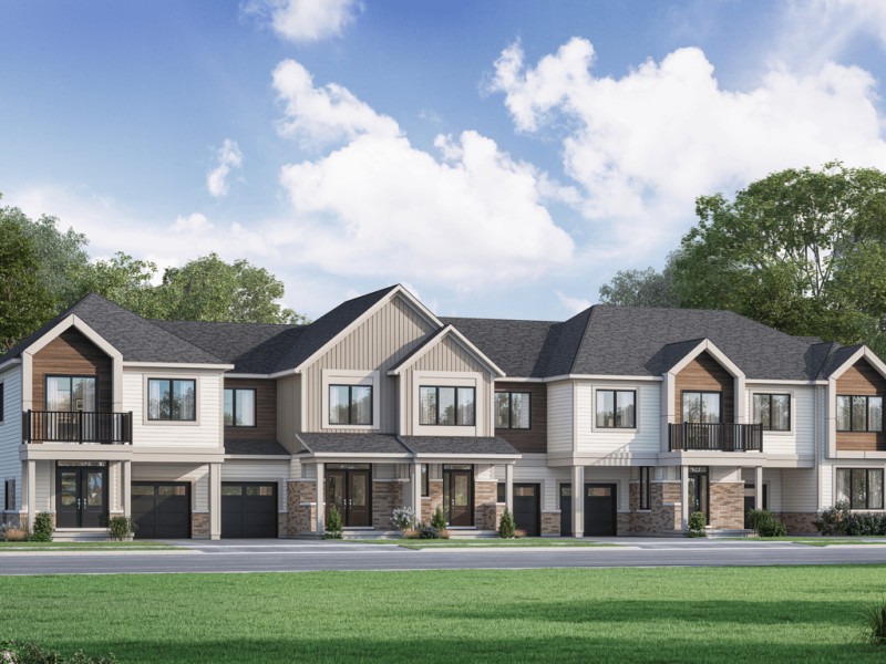 Hawthorne East Village Milton village townhomes by Mattamy Homes